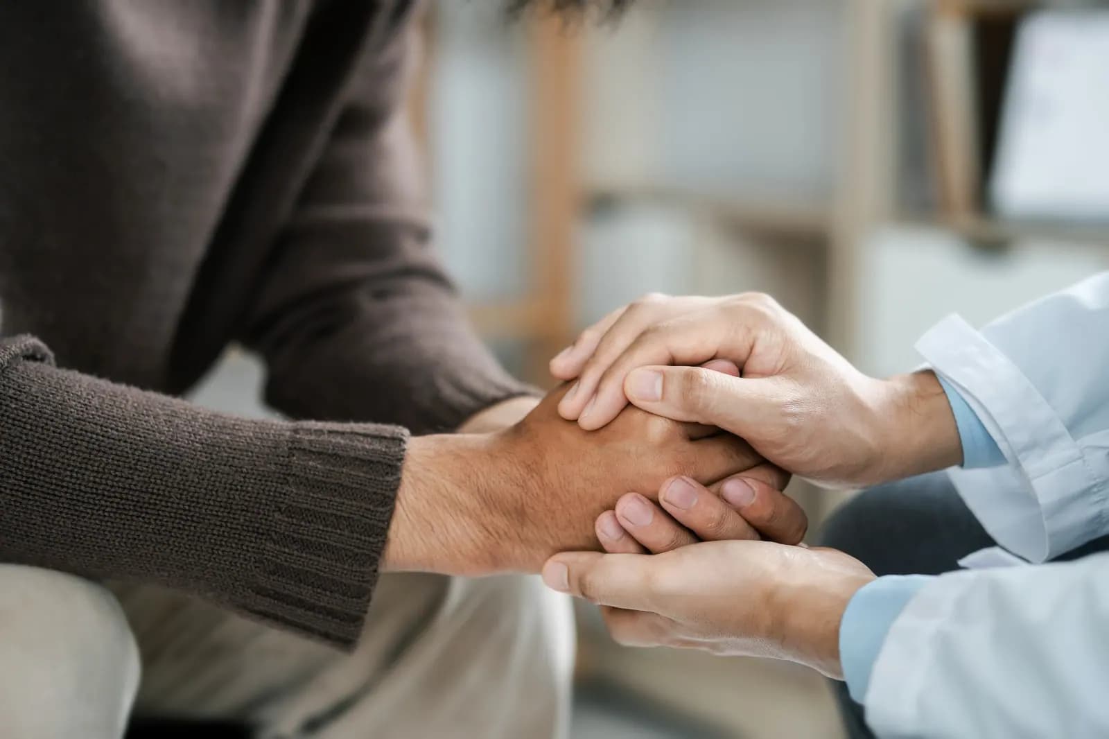 Community members supporting each other in care and compassion